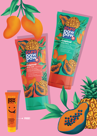 Tropical Body Wash & Lotion Bundle